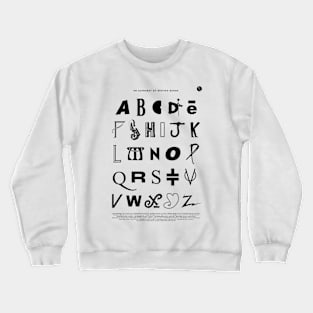 An Alphabet of British Bands Crewneck Sweatshirt